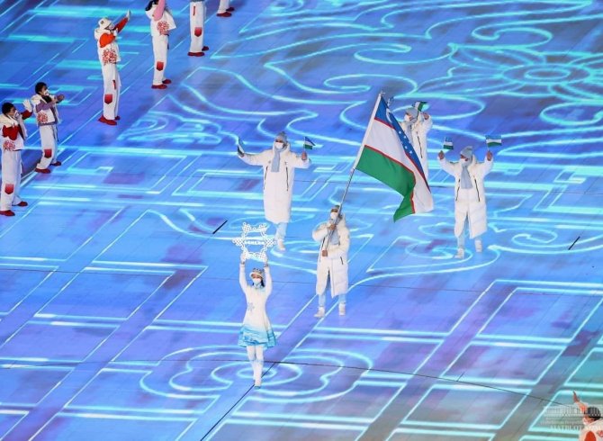 Президенти Ҷумҳурии Ӯзбекистон дар маросими кушоиши Бозиҳои зимистонаи олимпӣ дар Пекин иштирок намуд 