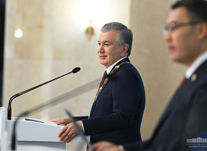 Ба Президенти Ҷумҳурии Ӯзбекистон мукофоти олии ИДМ супурда шуд  