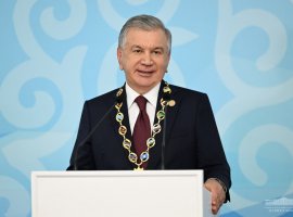 Ба Президенти Ҷумҳурии Ӯзбекистон мукофоти олии ИДМ супурда шуд 