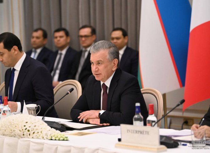 Президенти Ӯзбекистон бо роҳбарони ширкат ва банкҳои пешқадами Фаронса вохӯрд 