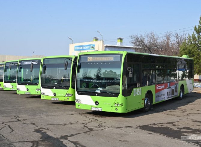Нақлиёти ҷамъиятии шаҳри Тошканд бо автобусҳои нав пурра мегардад 