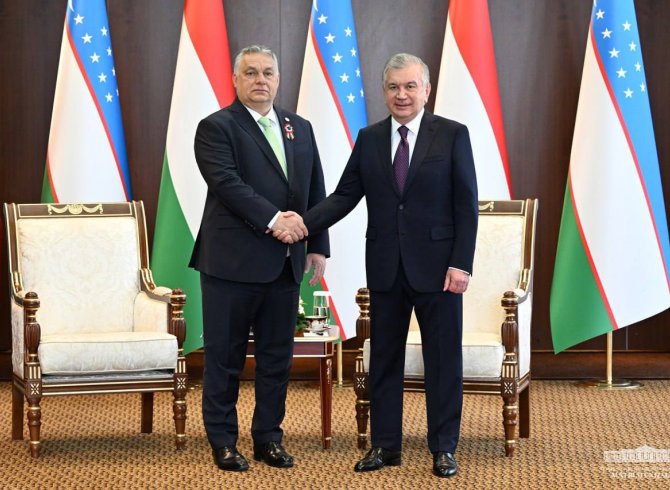 Президенти Ӯзбекистон ва Сарвазири Венгрия аҳамияти рушди шарикии ҳамаҷонибаро таъкид карданд 