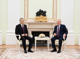 Президенти Ӯзбекистон ва Президенти Русия масоили мубрами муносибатҳои дуҷонибаро баррасӣ карданд